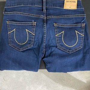 True religion case low rise super skinny jeans size 26